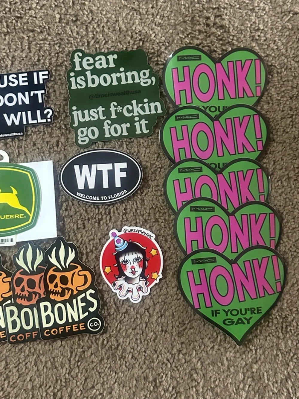 Sticker Collection - Green, Pink, Black - Picture 2 of 4
